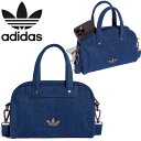 アディダス オリジナルス adidas Originals KD7897 CA367 アディカラー ミニ ボウリング バッグ デニム ADICOLOR MINI BOWLING BAG DENIM 2.5L ショルダー ハンド バッグ ポシェット トレフォイル メンズ レディース 肩掛け 手提げ 鞄 ライトデニム 国内正規 2026SS