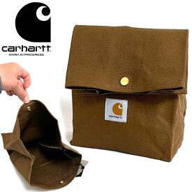 カーハートWIP Carhartt WIP I033286 ランチ バッグ LUNCH BAG バッグインバッグ ポーチ ポシェット ダック キャンバス ワーク イン プログレス メンズ レディース 小物入れ 撥水 耐久 鞄 HZXX ハミルトンブラウン 国内正規 2024SS