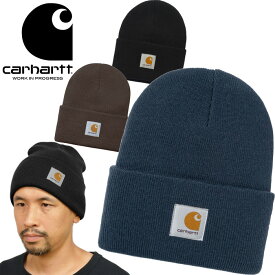 カーハートWIP Carhartt WIP I020222-23F アクリル ワッチ ハット ACRYLIC WATCH HAT ニット キャップ ビーニー スクエアラベル ストリート ワーク イン プログレス メンズ レディース ニット帽 防寒 保温 帽子 3カラー 国内正規 2023AW