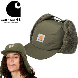 カーハートWIP Carhartt WIP I032199 アルバータ キャップ ALBERTA CAP ボアフリース 耳あて付き パイロット フライト スクエアロゴ ワーク イン プログレス メンズ レディース 撥水 防寒 保温 帽子 3カラー 国内正規 2023AW