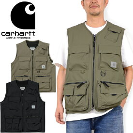 カーハートWIP Carhartt WIP I026023 エルムウッド ベスト ELMWOOD VEST フィッシング ジレ ジャケット ルーズフィット トップス アウトドア ストリート ワーク イン プログレス メンズ レディース 撥水 2カラー 国内正規 2022SS 30%OFF セール