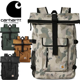 カーハートWIP Carhartt WIP I026177 フィリズ バックパック PHILIS BACKPACK 21.5L ロールトップ リュック デイパック ワーク イン プログレス メンズ レディース カモ 迷彩 撥水 防水 耐久 鞄 4カラー 国内正規 20%OFF セール