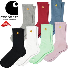 カーハートWIP Carhartt WIP I029421 チェイス ソックス CHASE SOCKS 1P 靴下 ミドル丈 Cロゴ 刺繍 アウトドア ワーク イン プログレス メンズ レディース 雑貨 下着 7カラー 国内正規 2022SS