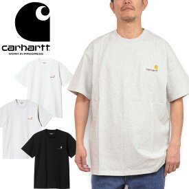 カーハートWIP Carhartt WIP I029956-24S ショートスリーブ アメリカン スクリプト Tシャツ S/S AMERICAN SCRIPT T-SHIRT ルーズフィット トップス カットソー ワーク イン プログレス メンズ レディース ロゴ刺繍 半袖 3カラー 国内正規 2024SS