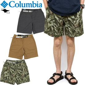 コロンビア Columbia AE9731 ワロワ ベルテッド ショーツ WALLOWA BELTED SHORT ストレッチ ショート パンツ アウトドア キャンプ ボトムス メンズ レディース カモ 迷彩 短パン 3カラー 国内正規 2023SS 20%OFF セール