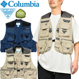 コロンビア Columbia FM1441 ヘンリーズフォーク V ベスト PFG HENRY'S FORK V VEST フィッシング ジャケット オムニシールド アウトドア アウター メンズ レディース 耐久 撥水 渓流 ルアー 釣り 2カラー 国内正規 2024SS 10%OFF セール