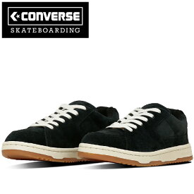コンバース スケートボーディング CONVERSE SKATEBOARDING 33701880 スケートスター SK OX SKATESTAR SK OX 1CC764 スウェード スケボー シューズ スニーカー メンズ 靴 ブラック/ホワイト 国内正規 2025AW