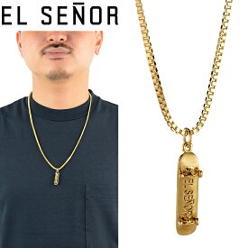 エルセニョール EL SENOR スケートボード ペンダント SKATEBOARD PENDANT NYC スペンサー・フジモト チャーム スケボー ネックレス ジュエリー アクセサリー ストリート メンズ レディース GOLD ゴールド 真鍮 並行輸入 10%OFF セール