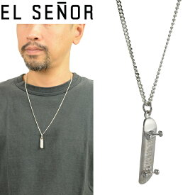 エルセニョール EL SENOR スケートボード ペンダント SKATEBOARD PENDANT NYC スペンサー・フジモト チャーム スケボー ネックレス ジュエリー アクセサリー ストリート メンズ レディース SILVER シルバー925 銀 並行輸入 10%OFF セール