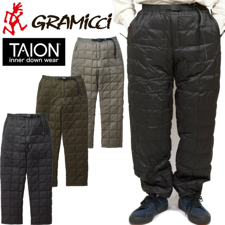 楽天市場】グラミチ×タイオン Gramicci×TAION G3FU-P103-TG ダウン 