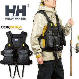 ヘリーハンセン HELLY HANSEN HG12302 HHアングラー フローティング ベスト HHANGLER FLOATING VEST CORDURA ライフジャケット コーデュラ ソルトルアー ロックショア フィッシング 吉田 遊 堤防 海 釣り 撥水 耐久 浮力材 K ブラック 国内正規 2024SS 20%OFF セール