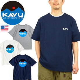 カブー KAVU 19821829 マウンテン ロゴ Tシャツ MOUNTAIN LOGO TEE USAコットン オーバーサイズ カットソー トップス アウトドア メンズ レディース 半袖 3カラー 国内正規 2023SS