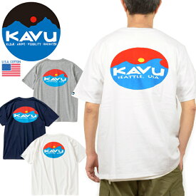 カブー KAVU 19821830 サーフ ロゴ Tシャツ SURF LOGO TEE USAコットン オーバーサイズ カットソー トップス アウトドア メンズ レディース 半袖 3カラー 国内正規 2023SS