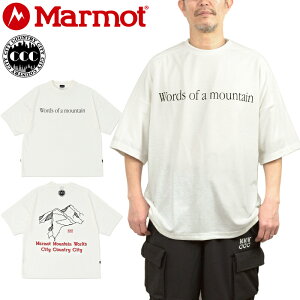 }[bg×VeB[Jg[VeB[ Marmot×CITY COUNTRY CITY MTSS25MST311CC MMWCCCGuEFATVc [hIu}Ee MMWCCC Everywhere T-shirt Words of a mountain Y fB[X   z