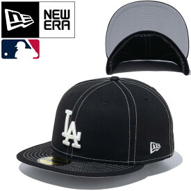 ニューエラ NEW ERA 59フィフティーフィッテドホワイトスティッチキャップ 59FIFTY FITTED WHITE STITCHES CAP 14109877 14109896 ヤンキース ドジャース ベースボール メンズ レディース 帽子 2カラー 国内正規 2024SS