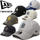 ニューエラ New Era 920 ウォッシュドダック キャップ 9TWENTY Washed Duck CAP 14388747 14388748 14388750 14388749 14388752 14388745 ヤンキース ドジャース タイガース パドレス ベースボール メンズ レディース ロゴ刺繍 帽子 6カラー 国内正規 2025SS