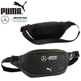 プーマ PUMA 090400 メルセデス・ベンツ・アーマーゲー ペトロナス モータースポーツ ウエスト バッグ MAPF1 WAIST BAG 1L ポーチ ヒップ ショルダー バッグ メンズ レディース F1 車 鞄 01 プーマブラック 国内正規 2024SS