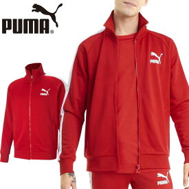 プーマ PUMA 531368 アイコニック トラック トップ ジャージ ジャケット ICONIC T7 TRACK JACKET ストレッチ ジップアップ トップス メンズ レディース 2カラー 国内正規 2024SS