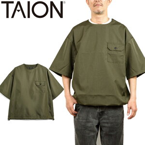 �^�C�I�� TAION-CS02NDML-1 �~���^���[ �n�[�t�X���[�u�J�b�g�\�[ MILITARY NON DOWN MILITARY HALF SLEEVE CUT SEW T�V���c �I�[�o�[�T�C�Y �^�E�����[�X �����Y ���f�B�[�X ���j�Z�b�N�X �R�� �̉� ���� �y�� 3