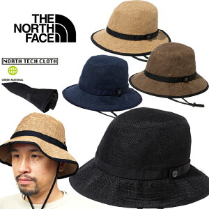 ザ・ノース・フェイス THE NORTH FACE NN02341 ハイクハット HIKE HAT 麦わら 帽子 サファリ ストロー アウトドア メンズ レディース ユニセックス UVカット 日焼け防止 折りたたみ 携帯 4カラー 国内