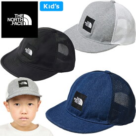 ザ・ノース・フェイス THE NORTH FACE NNJ02001 キッズ スクエアロゴメッシュキャップ KIDS' SQUARE LOGO MESH CAP スナップバック アウトドア ジュニア 男の子 女の子 子供服 帽子 3カラー 国内正規 2023SS 20%OFF セール