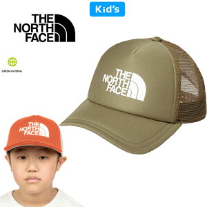 ザ・ノース・フェイス THE NORTH FACE NNJ02409 キッズ ロゴメッシュキャップ KIDS' LOGO MESH CAP スナップバック アウトドア ジュニア ボーイズ ガールズ 男の子 女の子 子供服 通気 帽子 6カラー 国内