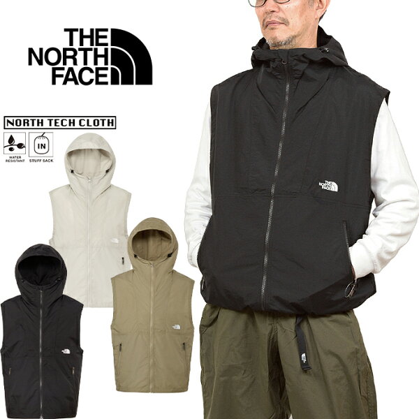 ザ・ノース・フェイス THE NORTH FACE NP22635 コンパクトフーデッドベスト COMPACT HOODED VEST ナイロンベスト パーカー タウンユース アウトドア メンズ レディース ユニセックス 撥水 防風 軽量 3カラー 国内正規 2026SS 20%OFF セール