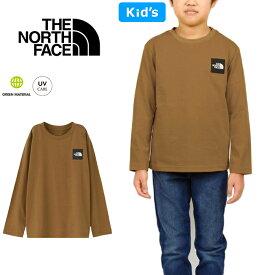 ザ・ノース・フェイス THE NORTH FACE NTJ32357 ロングスリーブ スモール スクエアロゴ ティー キッズ Tシャツ L/S SMALL SQUARE LOGO TEE ロンT アウトドア ジュニア 男の子 女の子 子供服 UVカット 速乾 長袖 100～150cm 5カラー 国内正規 2024SS