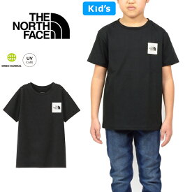 ザ・ノース・フェイス THE NORTH FACE NTJ32358 ショートスリーブスモールスクエアロゴティー キッズ Tシャツ S/S SMALL SQUARE LOGO TEE トップス アウトドア ジュニア 男の子 女の子 子供服 UVカット 半袖 100～150cm 4カラー 国内正規 2024SS