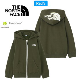 ザ・ノース・フェイス THE NORTH FACE NTJ62261 リアビュー フルジップ フーディー キッズ REARVIEW FULLZIP HOODIE スウェットパーカー アウトドア ジュニア 男の子 女の子 子供服 厚手 裏起毛 保温 速乾 100～150cm 3カラー 国内正規 2023AW 20%OFF セール