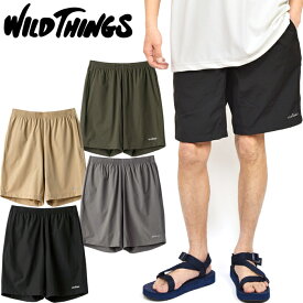 ワイルドシングス WILD THINGS WT23026AD エラスティック ナイロン ベース ショーツ ELASTIC NYLON BASE SHORTS ストレッチ ショート パンツ アウトドア キャンプ メンズ レディース ボトムス 軽量 水陸両用 水着 海パン 短パン 4カラー 国内正規 40%OFF セール