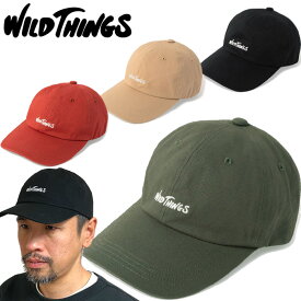 ワイルドシングス WILD THINGS WT24065SL ロゴキャップ LOGO CAP ローキャップ アウトドア メンズ レディース 軽量 帽子 4カラー 国内正規 2024SS