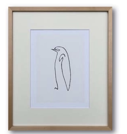 正規品/新品 パブロ・ピカソ 「Le pingouin」 額付きポスター インテリア小物・置物