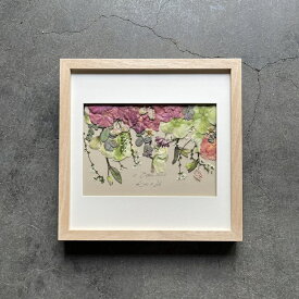 【アフターブーケ ＜NU ヌー Msize＞】生花ブーケを「押し花＆額装」してお届けします　結婚式 前撮り プロポーズ 記念日 フォトウェディング ウェディング ブーケ 花束 記念 残す プレスフラワー 加工 フレーム