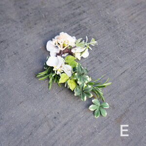 アーティフィシャルフラワーイヤーフック <Natural>-E 造花 アーティフィシャルフラワー アクセサリー ウェディング 前撮り 成人式 発表会 プレゼント ギフト