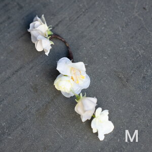アーティフィシャルフラワーイヤーフック <Natural>-M 造花 アーティフィシャルフラワー アクセサリー ウェディング 前撮り 成人式 発表会 プレゼント ギフト