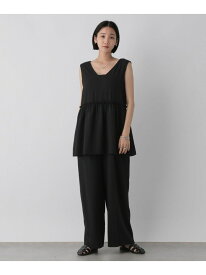 【SALE／40%OFF】ペプラムオールインワン LOWRYS FARM ローリーズファーム ワンピース・ドレス ワンピース ブラック グレー ブラウン ホワイト【RBA_E】【送料無料】[Rakuten Fashion]