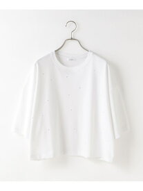 【SALE／40%OFF】ビジュープルオーバーSS LOWRYS FARM ローリーズファーム トップス カットソー・Tシャツ ホワイト グレー【RBA_E】[Rakuten Fashion]