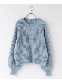 【SALE／50%OFF】スパンコールニットプルオーバーLS LOWRYS FARM ローリーズファーム トップス ニット グレー ベージュ ブルー【RBA_E】[Rakuten Fashion]