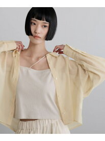 【SALE／50%OFF】【体形に合わせて選べるショート&ロング丈展開】シアーシャツLS/接触冷感・吸水速乾 LOWRYS FARM ローリーズファーム トップス シャツ・ブラウス ピンク ホワイト ブラウン ベージュ ブルー イエロー レッド グレー【RBA_E】[Rakuten Fashion]