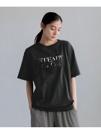 【SALE／30%OFF】レースロゴプリントT LOWRYS FARM ローリーズファーム トップス カットソー・Tシャツ ホワイト ブラック グレー【RBA_E】[Rakuten Fashion]
