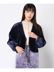 【SALE／50%OFF】(W)RVキルティングCD LOWRYS FARM ローリーズファーム トップス カーディガン ブラック ネイビー【RBA_E】[Rakuten Fashion]