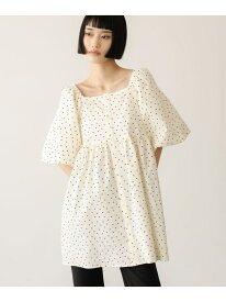 【SALE／20%OFF】ペプラムチュニックSS LOWRYS FARM ローリーズファーム トップス シャツ・ブラウス ブラック ホワイト【RBA_E】【送料無料】[Rakuten Fashion]