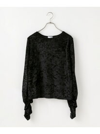 【SALE／20%OFF】ベロアドットLS LOWRYS FARM ローリーズファーム トップス カットソー・Tシャツ ブラック ピンク ホワイト【RBA_E】【送料無料】[Rakuten Fashion]