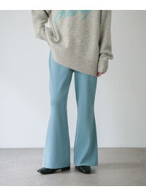 【SALE／50%OFF】ニットフレアパンツ LOWRYS FARM ローリーズファーム パンツ その他のパンツ ブルー ホワイト ブラック ブラウン【RBA_E】[Rakuten Fashion]