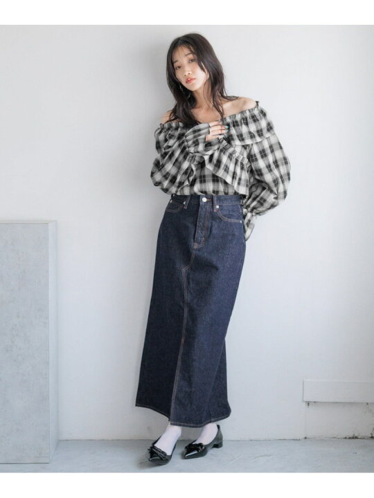 楽天市場】【SALE／50%OFF】CONE/デニムタイトロングスカート LOWRYS 