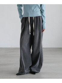 イージーバギーデニム LOWRYS FARM ローリーズファーム パンツ ジーンズ・デニムパンツ ピンク ホワイト ブラック【先行予約】*【送料無料】[Rakuten Fashion]