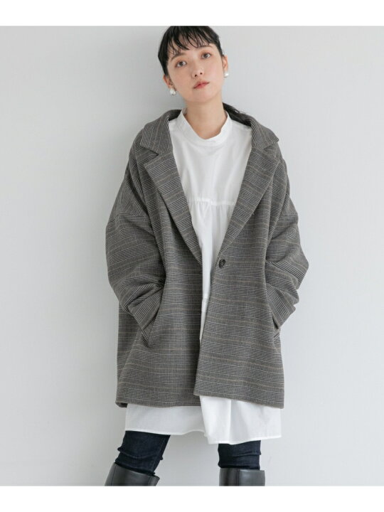 楽天市場】【SALE／20%OFF】ウールライクCHユルジャケット LOWRYS FARM 