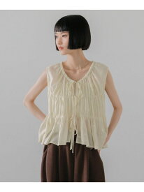 ヨウリュウシシュウノースリーブ LOWRYS FARM ローリーズファーム トップス シャツ・ブラウス ブラック ホワイト【送料無料】[Rakuten Fashion]