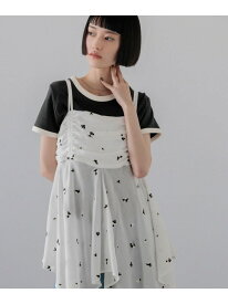 【SALE／30%OFF】【WEB先行予約】ヨウリュウシシュウキャミチュニック LOWRYS FARM ローリーズファーム トップス シャツ・ブラウス ホワイト ブラック【RBA_E】【送料無料】[Rakuten Fashion]